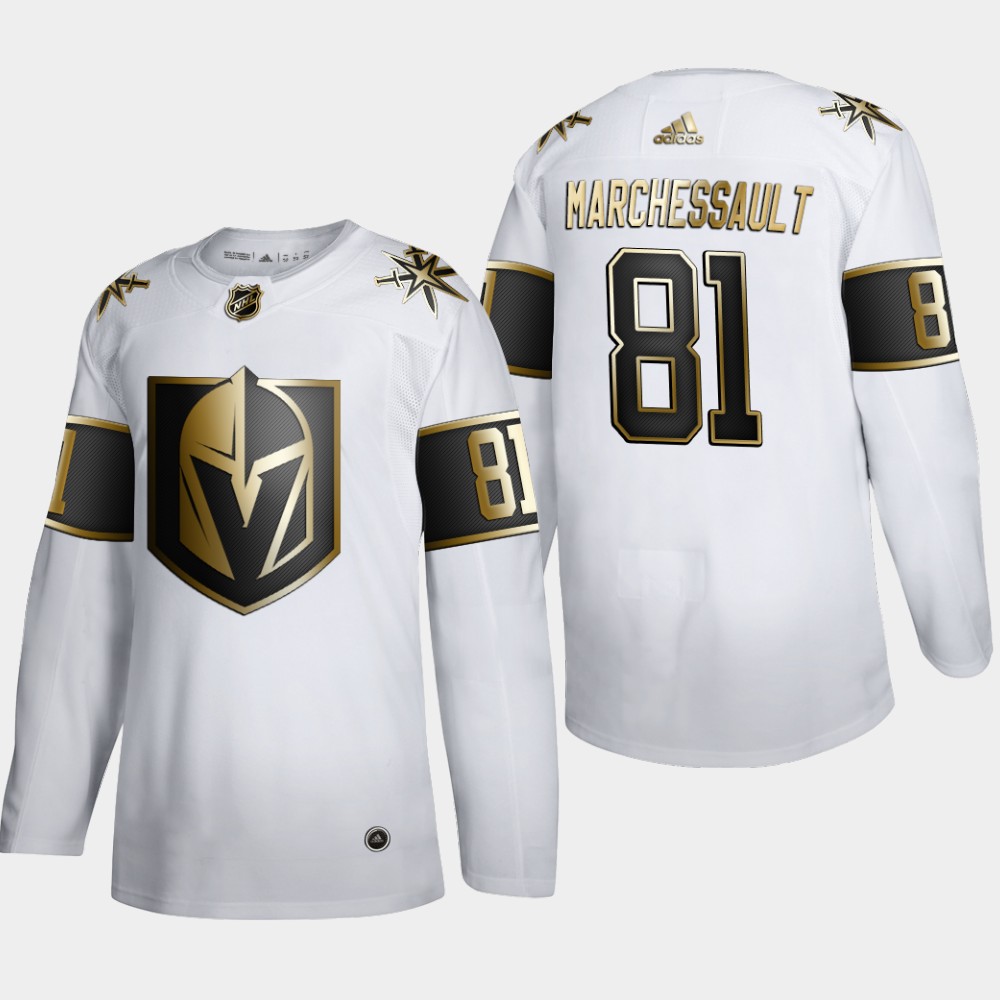 Vegas Golden Knights #81 Jonathan Marchessault Men's Adidas White Golden Edition Limited Stitched NHL Jersey Vegas Golden Knights #81 Jonathan Marchessault Men's Adidas White Golden Edition Limited Stitched NHL Jersey