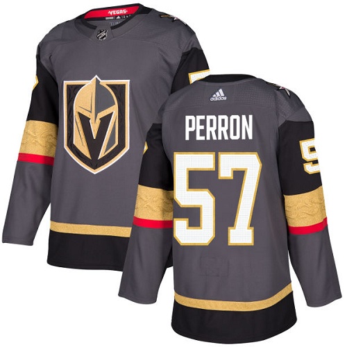 Adidas Golden Knights #57 David Perron Grey Home Authentic Stitched NHL Jersey Adidas Golden Knights #57 David Perron Grey Home Authentic Stitched NHL Jersey