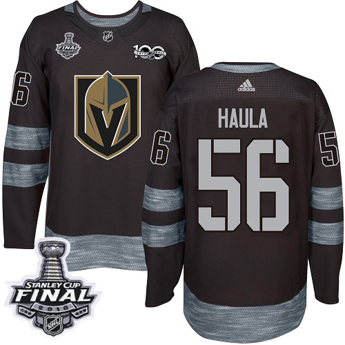 Adidas Golden Knights #56 Erik Haula Black 1917-2017 100th Anniversary 2018 Stanley Cup Final Stitched NHL Jersey Adidas Golden Knights #56 Erik Haula Black 1917-2017 100th Anniversary 2018 Stanley Cup Final Stitched NHL Jersey