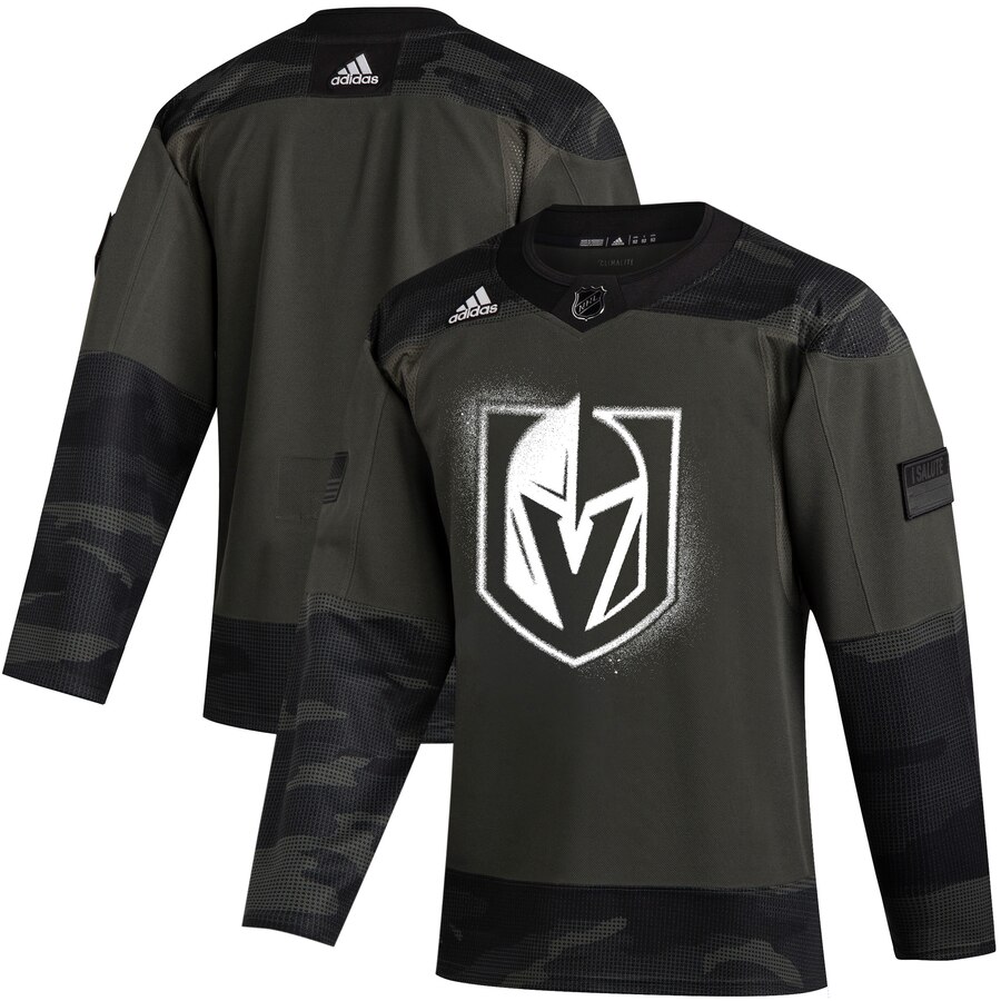 Vegas Golden Knights Adidas 2019 Veterans Day Authentic Practice NHL Jersey Camo Vegas Golden Knights Adidas 2019 Veterans Day Authentic Practice NHL Jersey Camo