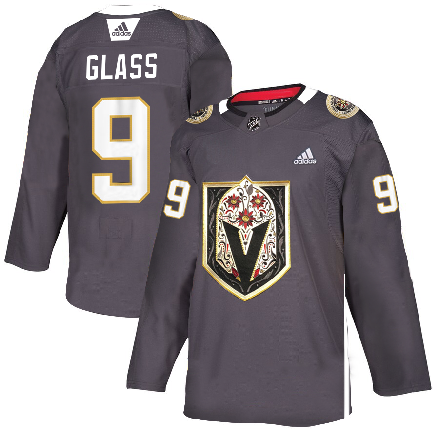 Vegas Golden Knights #9 Cody Glass Men's Grey Adidas Latino Heritage Night Stitched NHL Jersey Vegas Golden Knights #9 Cody Glass Men's Grey Adidas Latino Heritage Night Stitched NHL Jersey