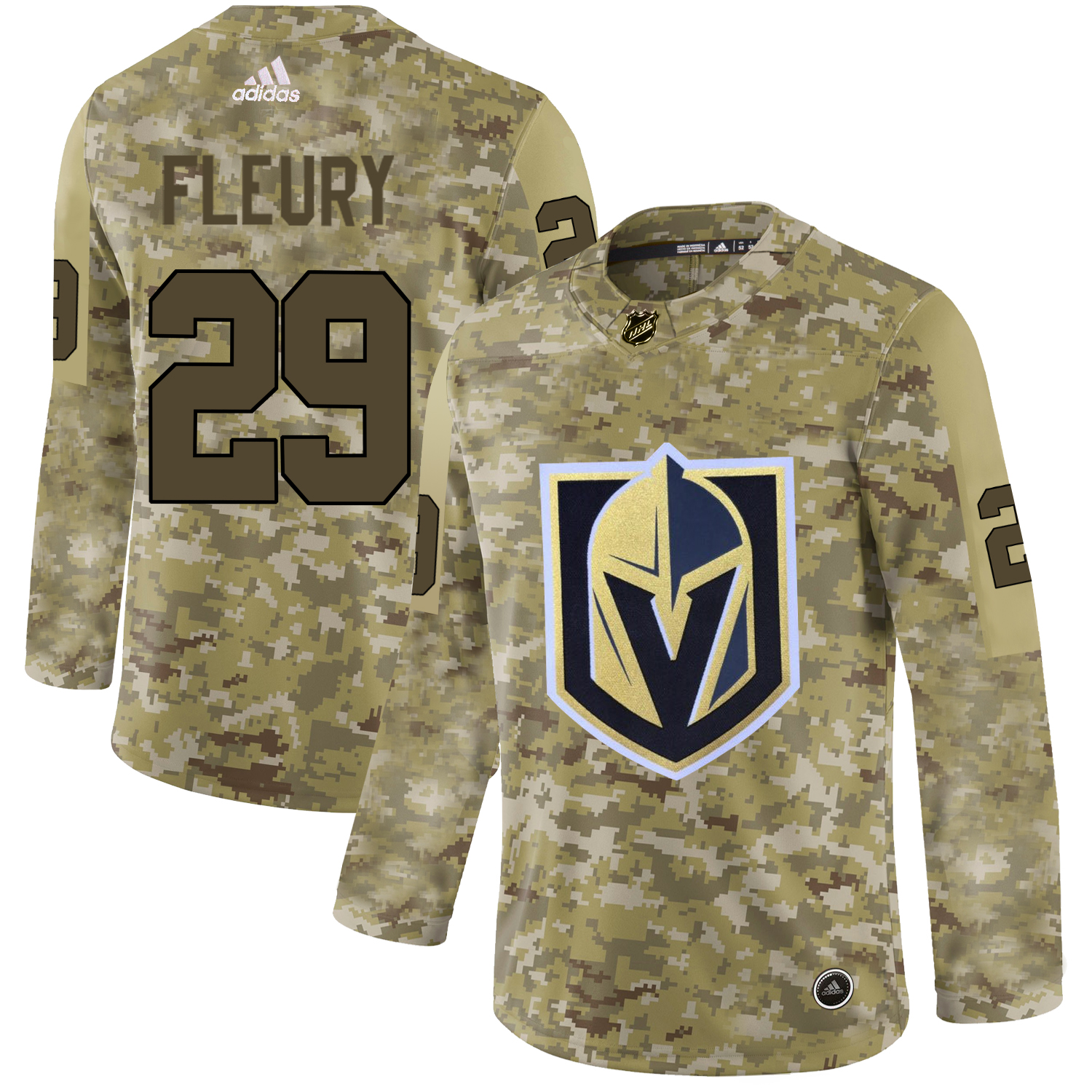 Adidas Golden Knights #29 Marc-Andre Fleury Camo Authentic Stitched NHL Jersey Adidas Golden Knights #29 Marc-Andre Fleury Camo Authentic Stitched NHL Jersey