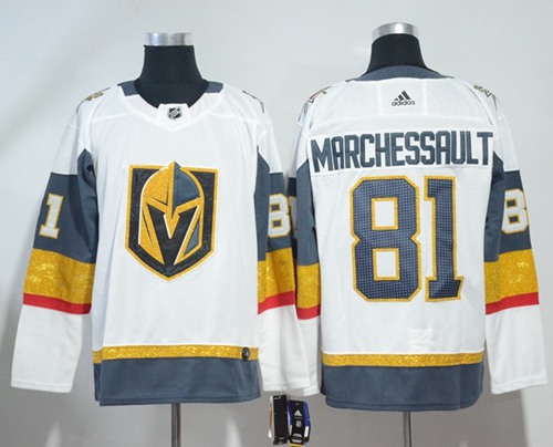 Adidas Golden Knights #81 Jonathan Marchessault White Road Authentic Stitched NHL Jersey Adidas Golden Knights #81 Jonathan Marchessault White Road Authentic Stitched NHL Jersey