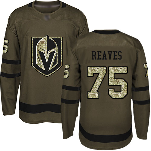 Adidas Golden Knights #75 Ryan Reaves Green Salute to Service Stitched NHL Jersey Adidas Golden Knights #75 Ryan Reaves Green Salute to Service Stitched NHL Jersey