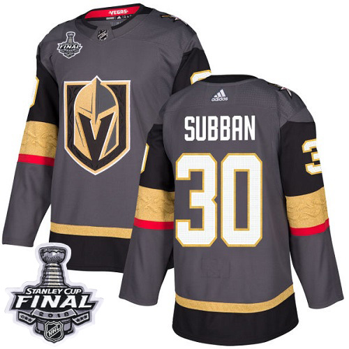 Adidas Golden Knights #30 Malcolm Subban Grey Home Authentic 2018 Stanley Cup Final Stitched NHL Jersey Adidas Golden Knights #30 Malcolm Subban Grey Home Authentic 2018 Stanley Cup Final Stitched NHL Jersey