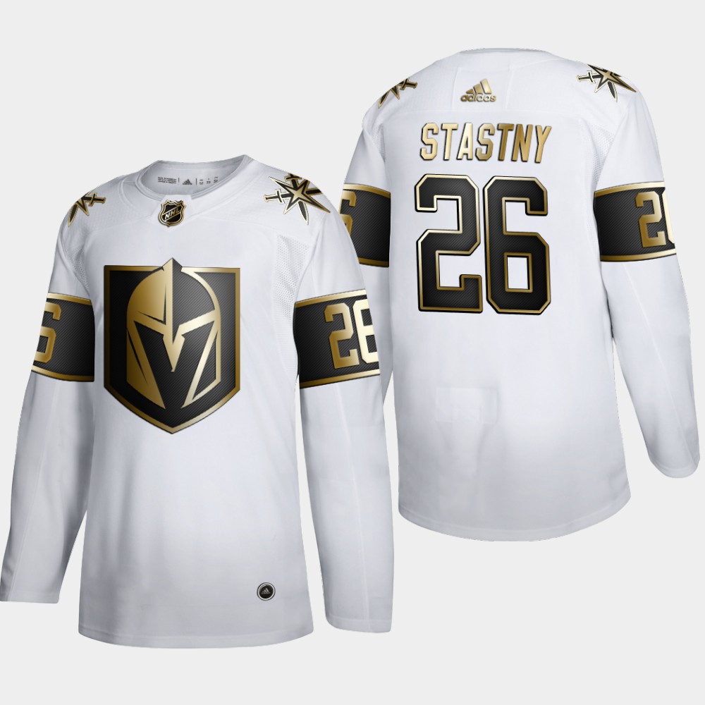 Vegas Golden Knights #26 Paul Stastny Men's Adidas White Golden Edition Limited Stitched NHL Jersey Vegas Golden Knights #26 Paul Stastny Men's Adidas White Golden Edition Limited Stitched NHL Jersey