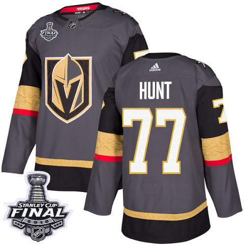 Adidas Golden Knights #77 Brad Hunt Grey Home Authentic 2018 Stanley Cup Final Stitched NHL Jersey Adidas Golden Knights #77 Brad Hunt Grey Home Authentic 2018 Stanley Cup Final Stitched NHL Jersey