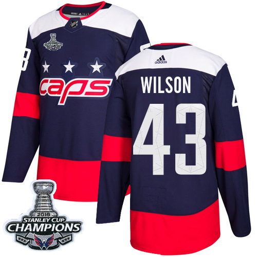 Adidas Capitals #43 Tom Wilson Navy Authentic 2018 Stadium Series Stanley Cup Final Champions Stitched NHL Jersey Adidas Capitals #43 Tom Wilson Navy Authentic 2018 Stadium Series Stanley Cup Final Champions Stitched NHL Jersey
