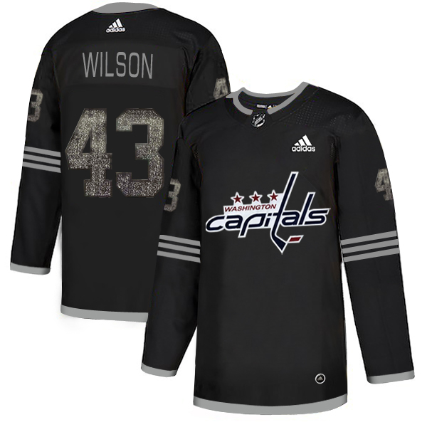 Adidas Capitals #43 Tom Wilson Black_1 Authentic Classic Stitched NHL Jersey Adidas Capitals #43 Tom Wilson Black_1 Authentic Classic Stitched NHL Jersey