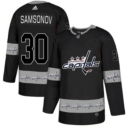 Adidas Capitals #30 Ilya Samsonov Black Authentic Team Logo Fashion Stitched NHL Jersey Adidas Capitals #30 Ilya Samsonov Black Authentic Team Logo Fashion Stitched NHL Jersey