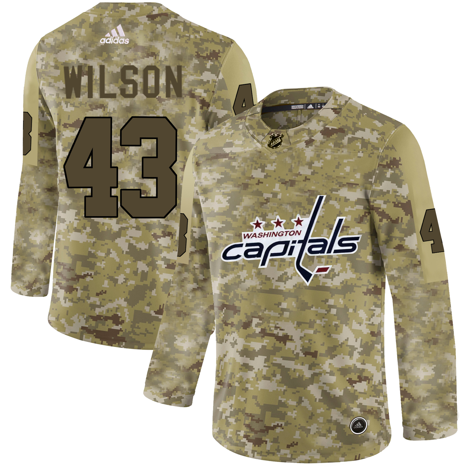 Adidas Capitals #43 Tom Wilson Camo Authentic Stitched NHL Jersey Adidas Capitals #43 Tom Wilson Camo Authentic Stitched NHL Jersey