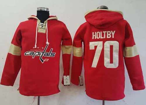 Capitals #70 Braden Holtby Red Pullover Hoodie Stitched NHL Jersey Capitals #70 Braden Holtby Red Pullover Hoodie Stitched NHL Jersey