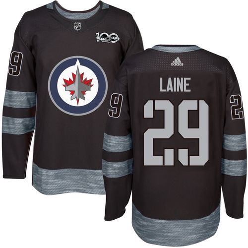 Adidas Jets #29 Patrik Laine Black 1917-2017 100th Anniversary Stitched NHL Jersey Adidas Jets #29 Patrik Laine Black 1917-2017 100th Anniversary Stitched NHL Jersey