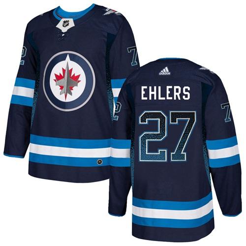 Adidas Jets #27 Nikolaj Ehlers Navy Blue Home Authentic Drift Fashion Stitched NHL Jersey Adidas Jets #27 Nikolaj Ehlers Navy Blue Home Authentic Drift Fashion Stitched NHL Jersey
