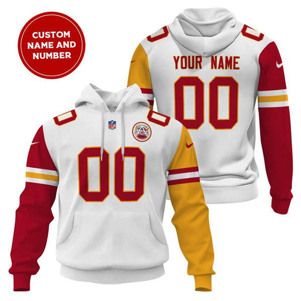 Men's Kansas City Chiefs Customized White Limited Edition Hoodie (Check Description If You Want Women Or Youth Size) Men's Kansas City Chiefs Customized White Limited Edition Hoodie (Check Description If You Want Women Or Youth Size)