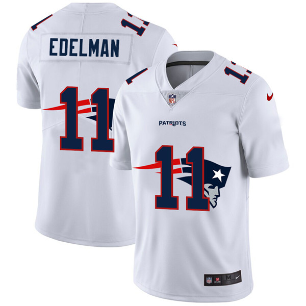 Men's New England Patriots #11 Julian Edelman White NFL Stitched Jersey Men's New England Patriots #11 Julian Edelman White NFL Stitched Jersey