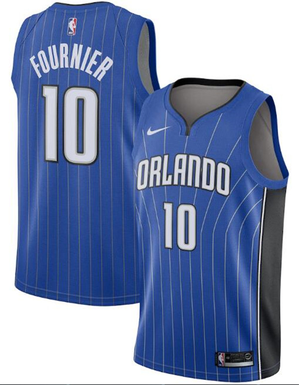 Men's Orlando Magic Royal #10 Evan Fournie Icon Edition Stitched Swingman Jersey
