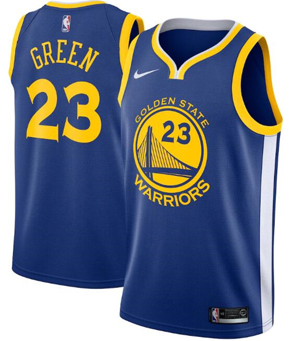 Men's Golden State Warriors #23 Draymond Green Royal NBA Icon Edition Swingman Stitched Jersey