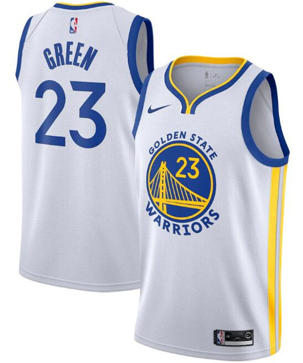 Men's Golden State Warriors #23 Draymond Green White NBA Association Edition Swingman Stitched Jersey