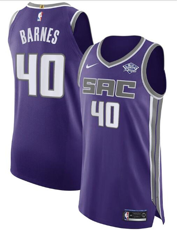 Men's Sacramento Kings #40 Harrison Barnes Purple NBA Icon Edition Stitched Jersey Men's Sacramento Kings #40 Harrison Barnes Purple NBA Icon Edition Stitched Jersey