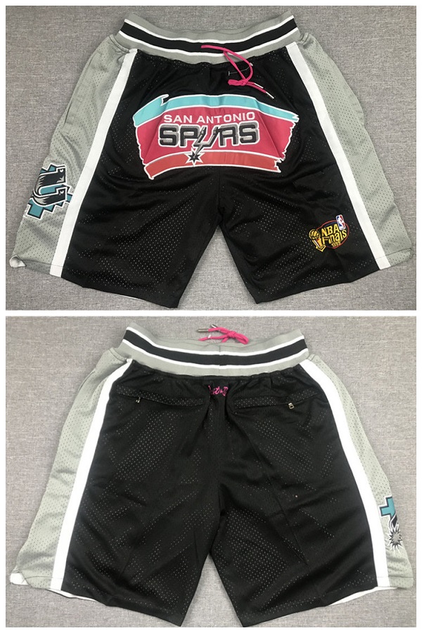 Men's San Antonio Spurs Black Shorts (Run Small) Men's San Antonio Spurs Black Shorts (Run Small)