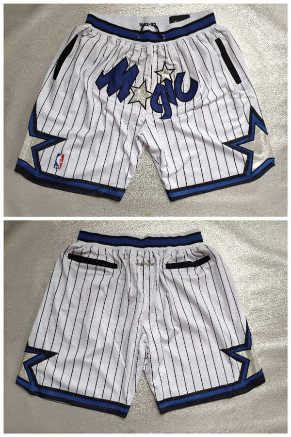 Men's Orlando Magic White Shorts( Run Small) Men's Orlando Magic White Shorts( Run Small)