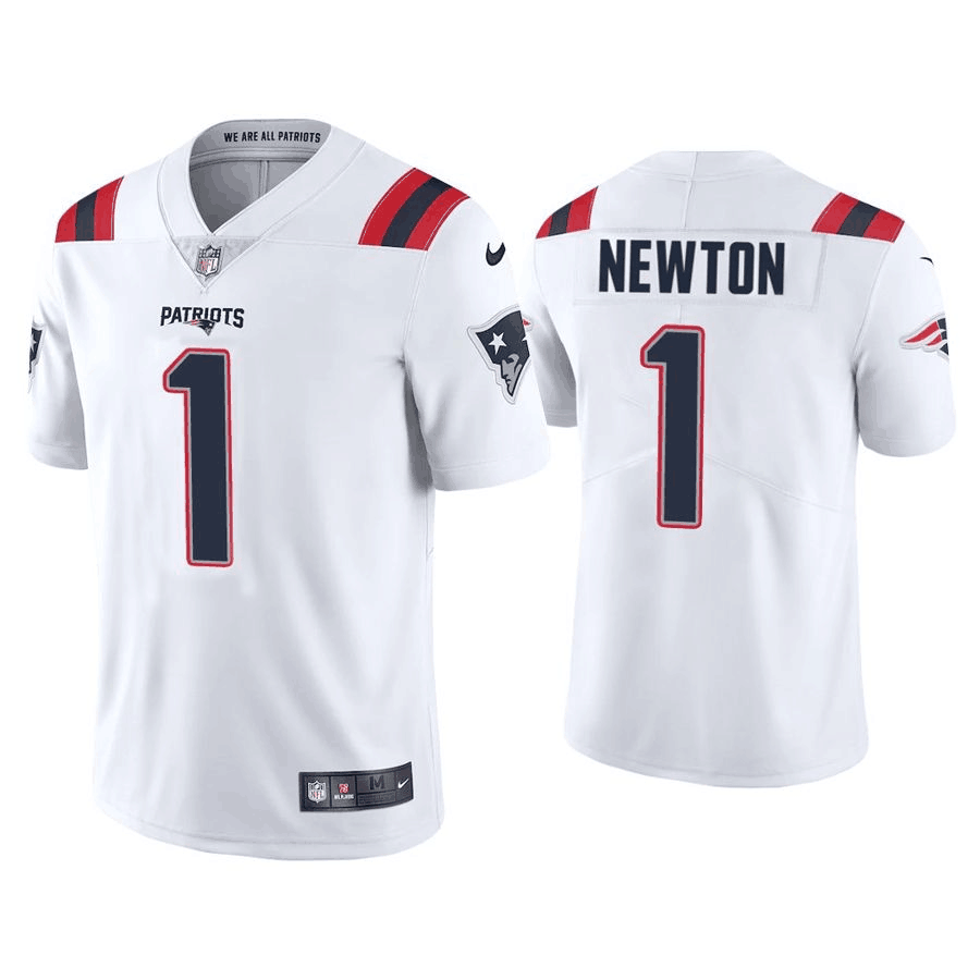 Men's New England Patriots #1 Cam Newton 2020 White Vapor Untouchable Limited Stitched NFL Jersey Men's New England Patriots #1 Cam Newton 2020 White Vapor Untouchable Limited Stitched NFL Jersey