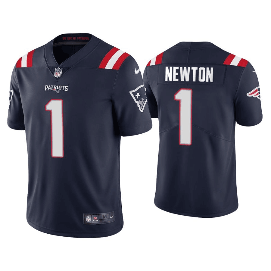 Men's New England Patriots #1 Cam Newton 2020 Navy Vapor Untouchable Limited Stitched NFL Jersey Men's New England Patriots #1 Cam Newton 2020 Navy Vapor Untouchable Limited Stitched NFL Jersey