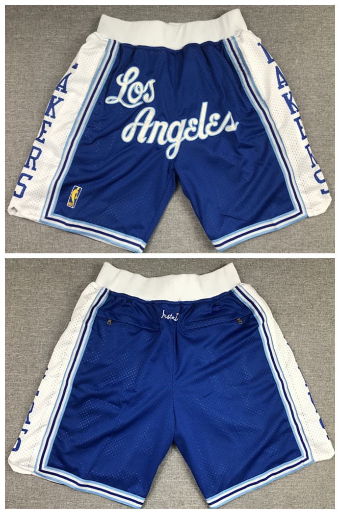 Men's Los Angeles Lakers Blue Shorts (Run Small) Men's Los Angeles Lakers Blue Shorts (Run Small)