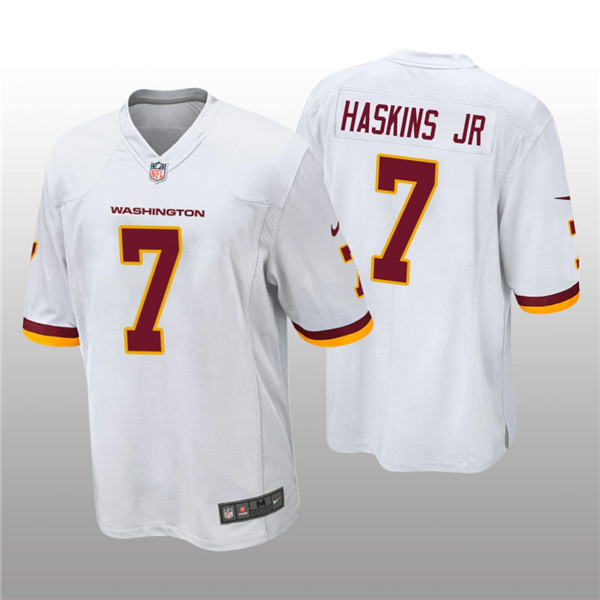 Men's Washington Football Team #7 Dwayne Haskins Jr. White NFL Vapor Untouchable Limited Stitched Jersey Men's Washington Football Team #7 Dwayne Haskins Jr. White NFL Vapor Untouchable Limited Stitched Jersey