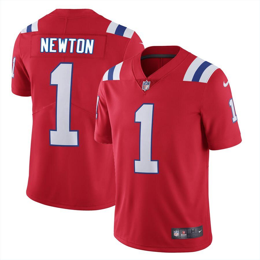 Men's New England Patriots #1 Cam Newton 2020 Red Vapor Untouchable Limited Stitched NFL Jersey Men's New England Patriots #1 Cam Newton 2020 Red Vapor Untouchable Limited Stitched NFL Jersey