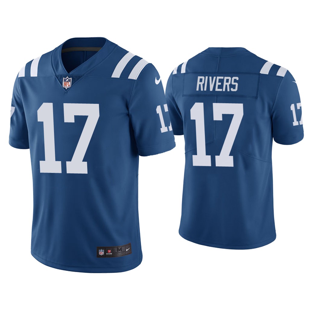 Men's Indianapolis Colts #17 Philip Rivers Blue Vapor Untouchable Limited Stitched NFL Jersey Men's Indianapolis Colts #17 Philip Rivers Blue Vapor Untouchable Limited Stitched NFL Jersey
