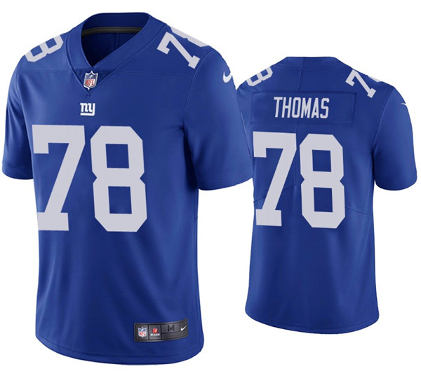 Men's New York Giants #78 Andrew Thomas 2020 Blue Vapor Untouchable Limited Stitched Jersey Men's New York Giants #78 Andrew Thomas 2020 Blue Vapor Untouchable Limited Stitched Jersey