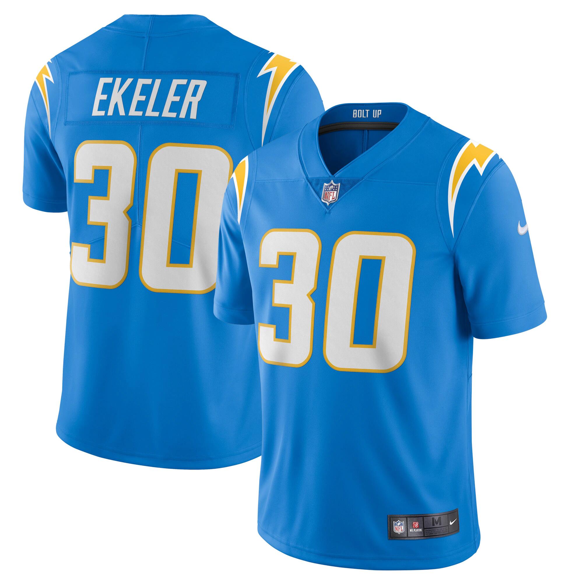 Men's Los Angeles Chargers #30 Austin Ekeler 2020 Blue Vapor Untouchable Limited Stitched NFL Jersey Men's Los Angeles Chargers #30 Austin Ekeler 2020 Blue Vapor Untouchable Limited Stitched NFL Jersey