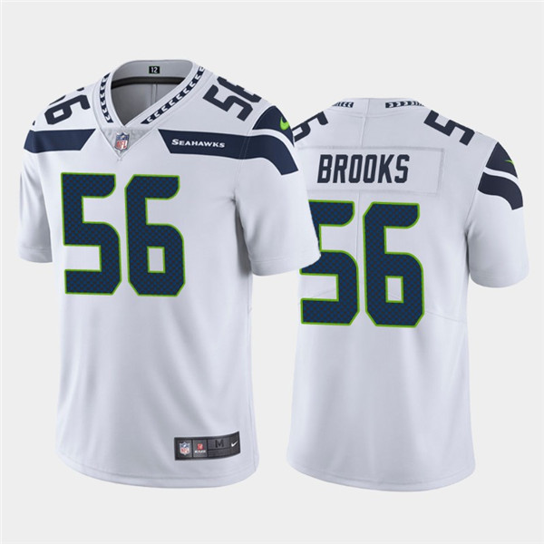 Men's Seattle Seahawks #56 Jordyn Brooks White Vapor Untouchable Limited Stitched NFL Jersey Men's Seattle Seahawks #56 Jordyn Brooks White Vapor Untouchable Limited Stitched NFL Jersey