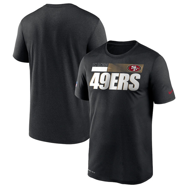 Men's San Francisco 49ers Black NFL 2020 Sideline Impact Legend Performance T-Shirt Men's San Francisco 49ers Black NFL 2020 Sideline Impact Legend Performance T-Shirt