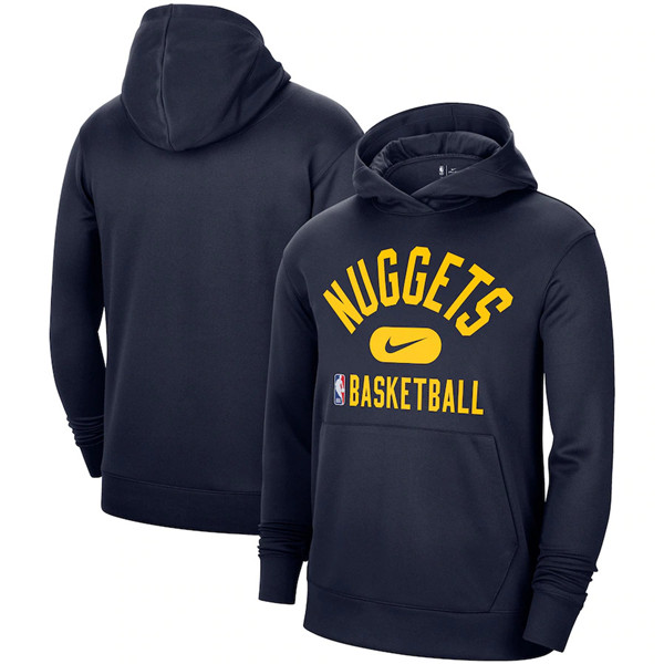 Men's Denver Nuggets 2021 Navy Spotlight Pullover Hoodie Men's Denver Nuggets 2021 Navy Spotlight Pullover Hoodie