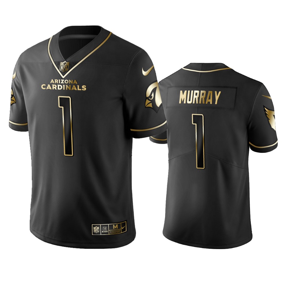 Cardinals #1 Kyler Murray Men's Stitched NFL Vapor Untouchable Limited Black Golden Jersey Cardinals #1 Kyler Murray Men's Stitched NFL Vapor Untouchable Limited Black Golden Jersey