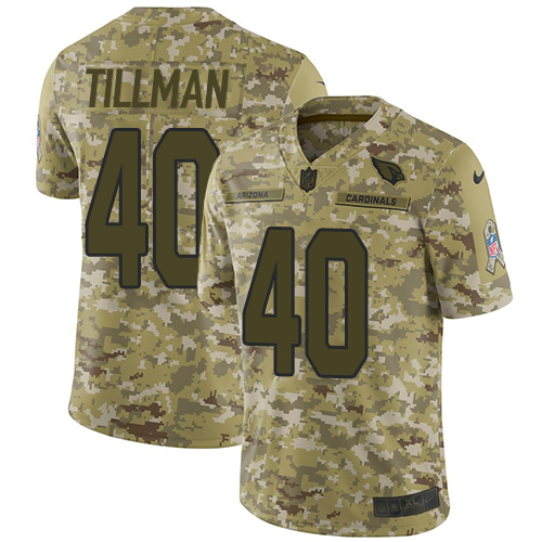 Nike Cardinals #40 Pat Tillman Camo Men's Stitched NFL Limited 2018 Salute to Service Jersey Nike Cardinals #40 Pat Tillman Camo Men's Stitched NFL Limited 2018 Salute to Service Jersey