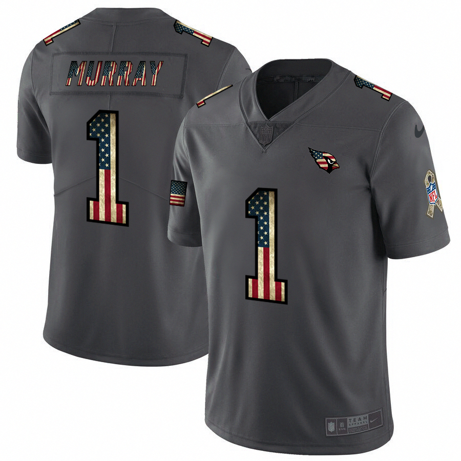 Arizona Cardinals #1 Kyler Murray Nike 2018 Salute to Service Retro USA Flag Limited NFL Jersey Arizona Cardinals #1 Kyler Murray Nike 2018 Salute to Service Retro USA Flag Limited NFL Jersey