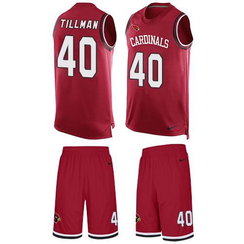 Nike Cardinals #40 Pat Tillman Red Team Color Men's Stitched NFL Limited Tank Top Suit Jersey Nike Cardinals #40 Pat Tillman Red Team Color Men's Stitched NFL Limited Tank Top Suit Jersey