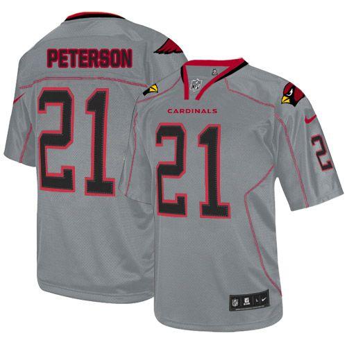 Nike Cardinals #21 Patrick Peterson Lights Out Grey Men's Stitched NFL Elite Jersey Nike Cardinals #21 Patrick Peterson Lights Out Grey Men's Stitched NFL Elite Jersey