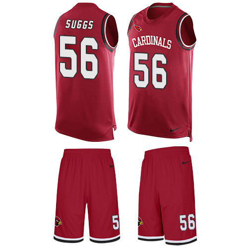Nike Cardinals #56 Terrell Suggs Red Team Color Men's Stitched NFL Limited Tank Top Suit Jersey Nike Cardinals #56 Terrell Suggs Red Team Color Men's Stitched NFL Limited Tank Top Suit Jersey