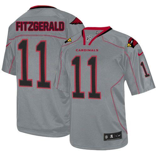 Nike Cardinals #11 Larry Fitzgerald Lights Out Grey Men's Stitched NFL Elite Jersey Nike Cardinals #11 Larry Fitzgerald Lights Out Grey Men's Stitched NFL Elite Jersey