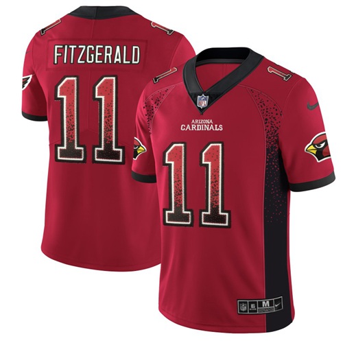 Nike Cardinals #11 Larry Fitzgerald Red Team Color Men's Stitched NFL Limited Rush Drift Fashion Jersey Nike Cardinals #11 Larry Fitzgerald Red Team Color Men's Stitched NFL Limited Rush Drift Fashion Jersey