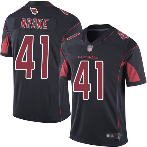 Nike Cardinals #41 Kenyan Drake Black Men's Stitched NFL Limited Rush Jersey Nike Cardinals #41 Kenyan Drake Black Men's Stitched NFL Limited Rush Jersey