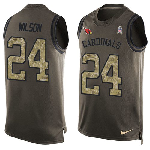 Nike Cardinals #24 Adrian Wilson Green Men's Stitched NFL Limited Salute To Service Tank Top Jersey Nike Cardinals #24 Adrian Wilson Green Men's Stitched NFL Limited Salute To Service Tank Top Jersey