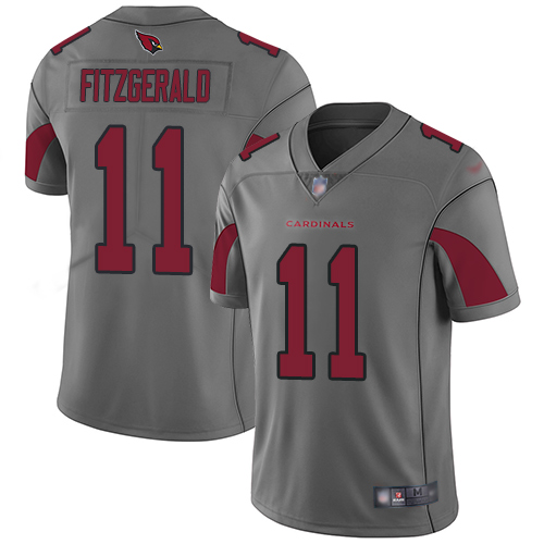 Nike Cardinals #11 Larry Fitzgerald Silver Men's Stitched NFL Limited Inverted Legend Jersey Nike Cardinals #11 Larry Fitzgerald Silver Men's Stitched NFL Limited Inverted Legend Jersey