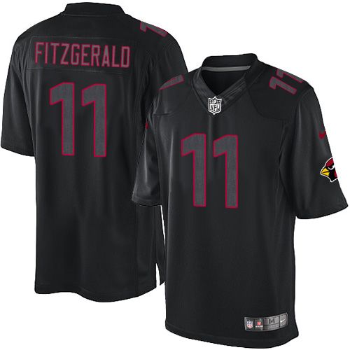 Nike Cardinals #11 Larry Fitzgerald Black Men's Stitched NFL Impact Limited Jersey Nike Cardinals #11 Larry Fitzgerald Black Men's Stitched NFL Impact Limited Jersey