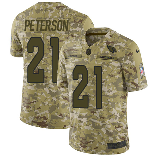 Nike Cardinals #21 Patrick Peterson Camo Men's Stitched NFL Limited 2018 Salute to Service Jersey Nike Cardinals #21 Patrick Peterson Camo Men's Stitched NFL Limited 2018 Salute to Service Jersey